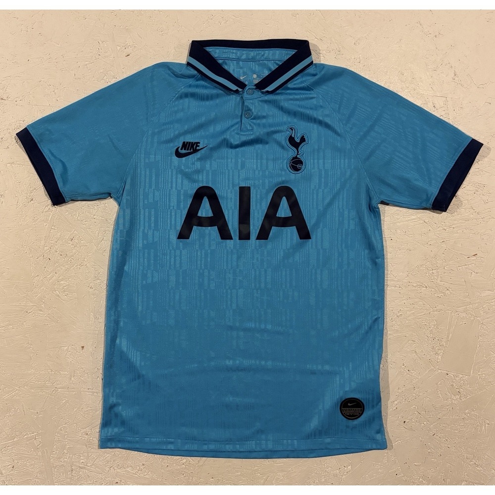 NIKE Tottenham Hotspur 2019-20 Third Jersey Kit Soccer Blue Men's S Polo Shirt